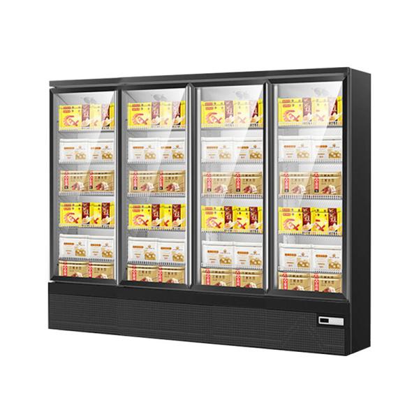 Buy cheap Supermarket Frozen Food Display Case Upright Fan Cooling Ice Cream Freezer from wholesalers
