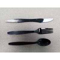 Buy cheap 7 Inch Disposable Cutlery High Quality Wedding Western Disposable Black Plastic product