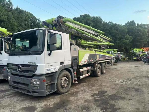 Buy cheap Green 2020 Zoomlion 49m Used Concrete Pump Truck on Mercedes Benz Heavy Equipment from wholesalers