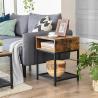 Buy cheap Small Nightstands, Industrial Bedside Table, Nightstands for Bedroom, ULET46X from wholesalers