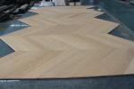 Width 90mm Natural Oak Chevron Engineered Flooring 510x90x10/4MM, AB grade,