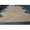 Buy cheap Width 90mm Natural Oak Chevron Engineered Flooring 510x90x10/4MM, AB grade, Brushed, UV lacquer from wholesalers