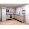 Buy cheap Melamine Finish Modern Modular Kitchen Cabinet L Shape Design from wholesalers