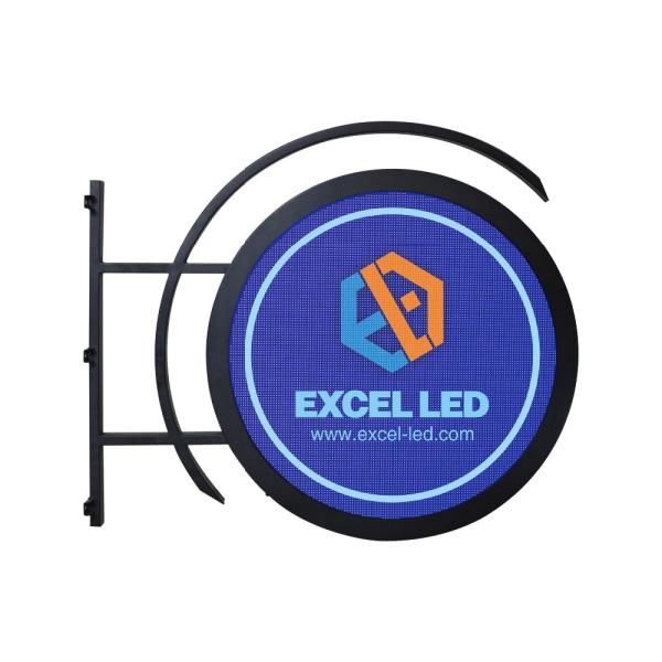 Buy cheap Customized Led Advertising Display Board Circle Shape Double Sides For Coffee Shops from wholesalers