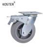 Buy cheap 350kg Heavy Duty Shopping Trolley Caster Wheels Zinc Plated Diameter 100mm for Industry from wholesalers