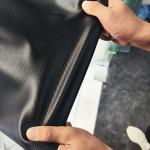 Bi Stretch PVC Leather For Car Seat Cover Resilient Black Color