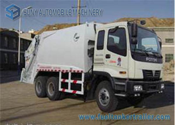 Buy cheap Foton 3 Axles Compactor Garbage Trucks 6x4 Drive 16 m3 - 18m3 Capacity from wholesalers