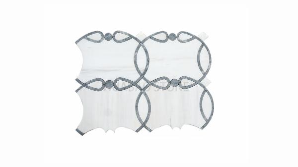 Buy cheap Modern Hexagon Mosaic Tile , Mosaic Tile Sheets Natural Light Dispersed Surface from wholesalers