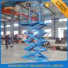Buy cheap 1.5T 3.8M Material Lift Platform Warehouse Hydraulic Cargo Scissor Lift CE TUV from wholesalers
