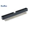 Buy cheap PA6T UL94V-0 IDC Box Header 50P Double Row Shrouded Pin SGS from wholesalers