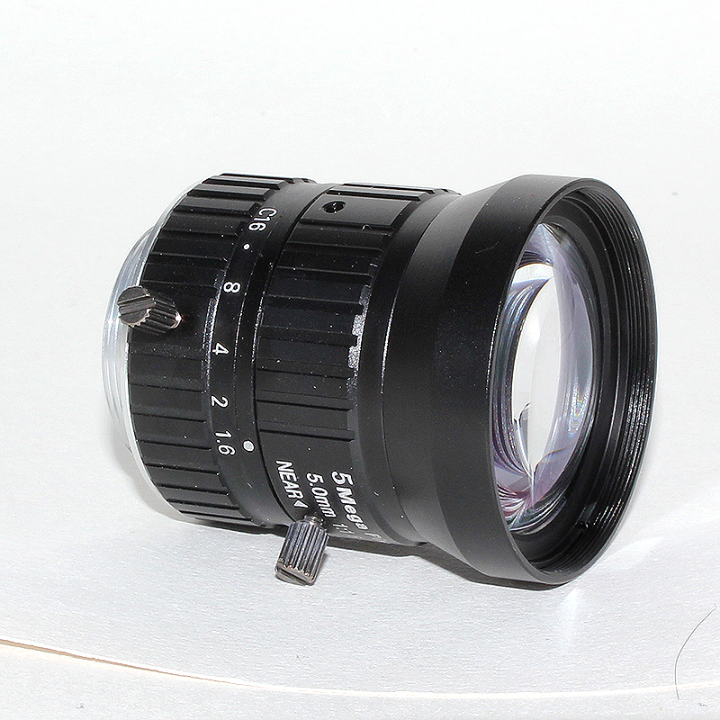 Industrial lens wide angle fixed focus HD 5MP 1/1.8 "C mount for FA machine vision industrial lens