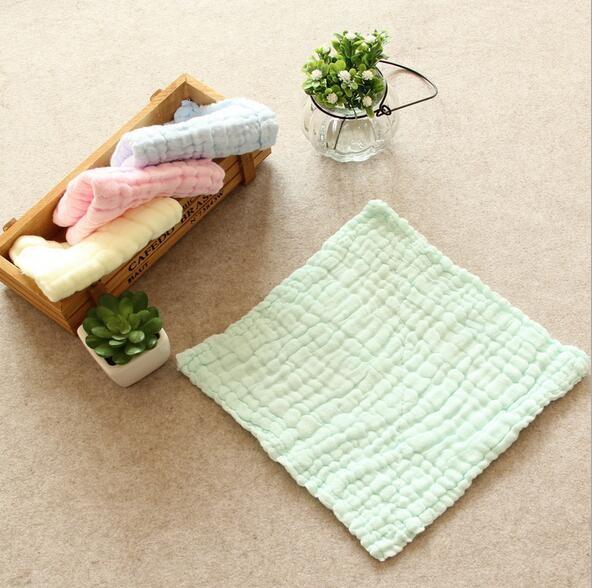 Buy cheap Baby face towel 6 layer 100% cotton washing gauze baby bibs handkerchief 30x30cm from wholesalers