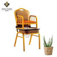 Buy cheap 1.1mm / 1.2mm Tube Plywood Board Stackable Banquet Chairs With Arms product