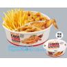 Buy cheap Foldable kraft paper fastfood packing box for hamburger,Factory price custom size logo print take away kraft window gift from wholesalers