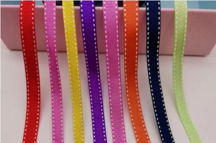 Buy cheap Sturdy Saddle Stitch Grosgrain Ribbon Bright Color With Good Color Fastness from wholesalers