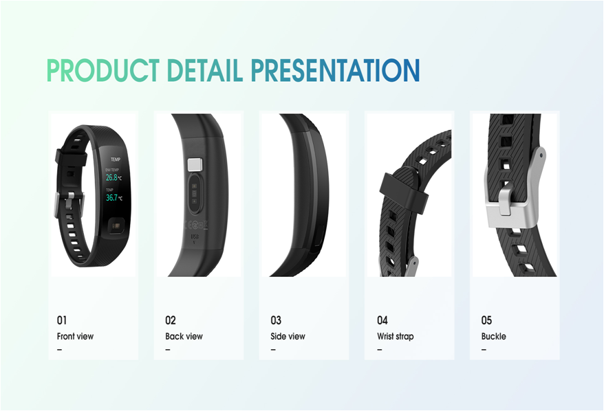 Ip68 ECG HRV Fast Track Smart Band