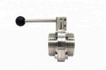 Sanitary Stainless Steel 304 316L Butterfly Valve for Pharmaceutical Easy to