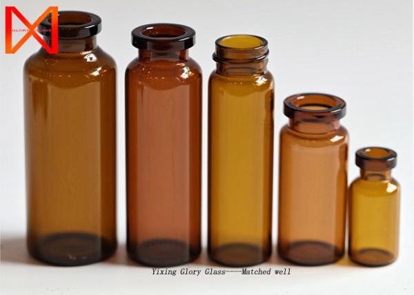 Buy cheap 3ml 5ml 10ml Pharmaceutical Glass Bottles Amber Medicine Tubular For Steroids from wholesalers