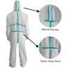 Buy cheap SMS Non-Woven Protective Coveralls with Stick Strip CE Hooded Style Non-Sterile Waterproof from wholesalers