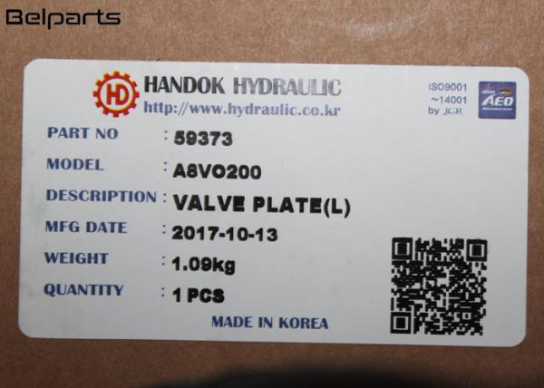 Buy cheap A8V0200 E330C Excavator Hydraulic Pump Parts Main Pump Valve Plate L 1.09KG from wholesalers