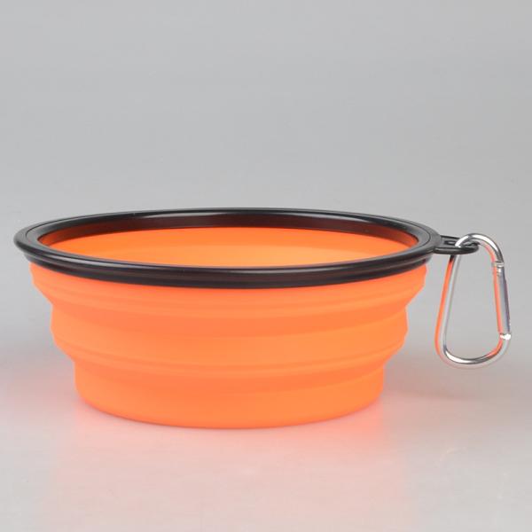Buy cheap 16oz Portable Foldable Dog Bowl Pet Food Dishes With Carabiner For Traveling Walking Pet Dog Bowl from wholesalers