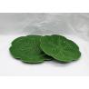 Buy cheap Ceramic Green Cabbage Leaf Plates Customized Size Dolomite For Dinner from wholesalers