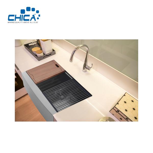Buy cheap Handmade House Kitchen Sinks Apron Front stainless steel Single Bowl Kitchen Sinks from wholesalers