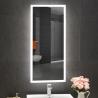 Buy cheap Rectangular Wall Mounted Acrylic Illuminated Haircut LED Lighted Mirror W18"xH40 from wholesalers