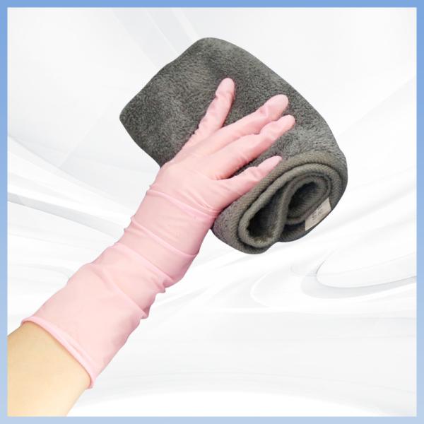 Buy cheap Soft Pink Synthetic Nitrile Garden Work Gloves 6mil 7mil 8mil from wholesalers
