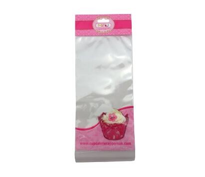 color printing plastic opp self adhesive Plastic sponge bag with header