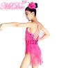 Buy cheap Handmade Beading Latin Dance Wear Diagonal Coin Sequin Fringe Dress Leotard Under from wholesalers