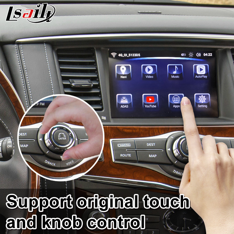Lsailt Android Car GPS Navigation Multimedia Video Interface for Infiniti QX80 2017-2021