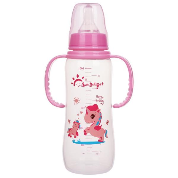 Buy cheap PP Double Handle 8oz 240ml Newborn Baby Milk Bottle from wholesalers