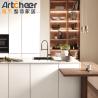 Buy cheap Philippines Apartment Kitchen Modern Style Solid Wood Melamine Kitchen Island Design from wholesalers