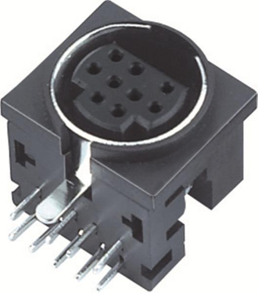 Buy cheap Mini Din 6pin/4pin/8pin/13pin Socket Female 90 Degree from wholesalers