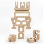 Jenga Games Wooden Building Blocks Toy Number Montessori