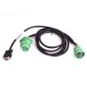 Buy cheap Deutsch 9 Pin J1939 Female to HD15 Pin Female and Amphenol Threaded J1939 Male Splitter Y Cable from wholesalers