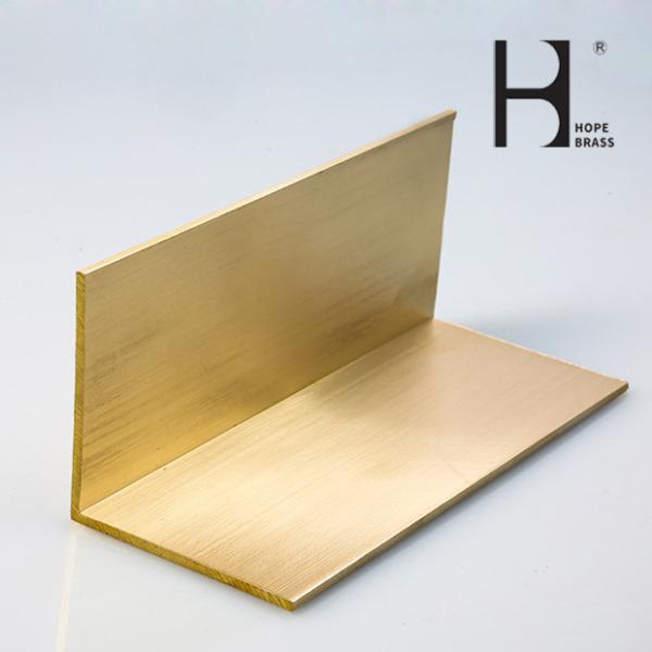 Buy cheap Decorative Trim Extruded Brass Profiles L Angle Profile For Wood Decoration from wholesalers