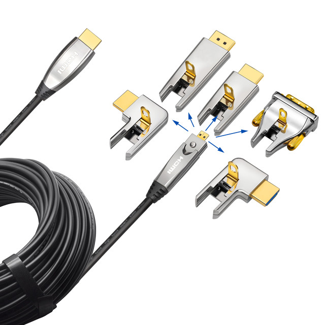 OEM ODM Long AOC 4K 8K Optical HDMI Cable HDR EARC HDMI Cable 48gbps