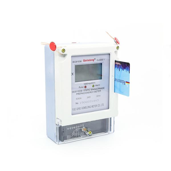 Buy cheap DDSY5558 Single Phase Electric Kwh Meter Smart Card Electronic Electricity Meter from wholesalers