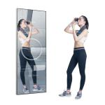 49 Inch Magic Mirror Advertising Display Stand Alone Digital Signage Transparent