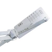 Buy cheap Lishi House Lock Pick Silver Stainless Steel Door Lock Lishi 2in1 Picks Tool Kw1 product