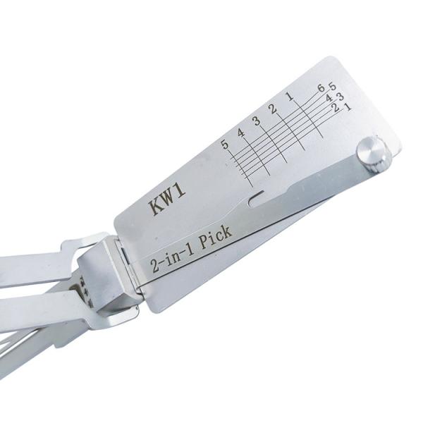 Lishi House Lock Pick Silver Stainless Steel Door Lock Lishi 2in1 Picks Tool Kw1