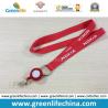 Buy cheap Dark blue breakaway safety lanyard w/custom white screenprint and custom white badge reel combo from wholesalers