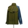 Buy cheap QUICK DRY Winter Use Women's Fashion Jacket High Street Contrast Women's Quilted Denim Jackets from wholesalers