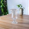 Buy cheap 25cm 9 Inch Tall Glass Flower Vase Short Stemmed For Home Deco / Hotel, from wholesalers
