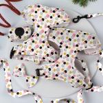 XS Dog Harness And Leash Set Sublimation Decoration Scarf Cat Harness Set