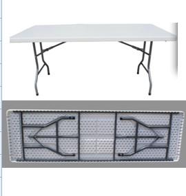 Buy cheap sell HDPE 8 foot folding table furniture/outdoor 8 ft rectangle plastic foldable table from wholesalers