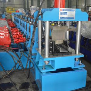 U / C Post Guardrail Roll Forming Machine , Highway Guardrail Machine