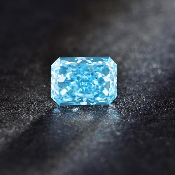 Buy cheap 1-1.99Carat Radiant Loose Diamond Blue Lab Diamonds Jewelry Decorations from wholesalers
